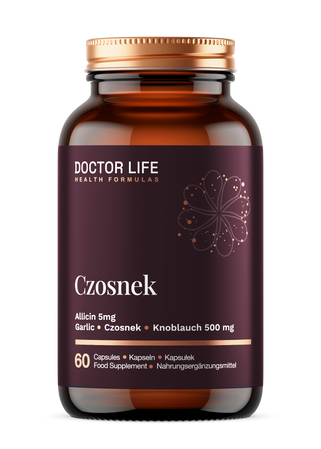 Doctor Life Czosnek Allicin 5 mg 500 mg 60 kaps.