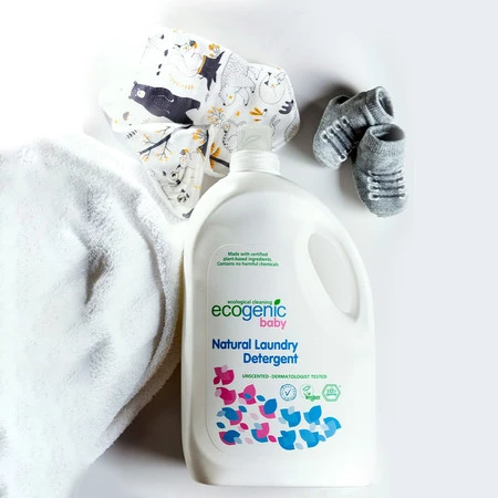 Ecogenic Baby, Hipoalergiczny płyn do prania ubranek dziecięcych, bezzapachowy, 2750 ml