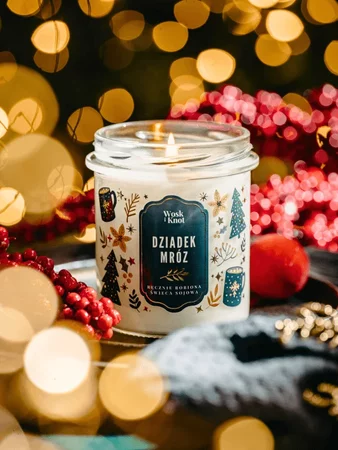 Woskiknot świeca sojowa Dziadek Mróz 300ml