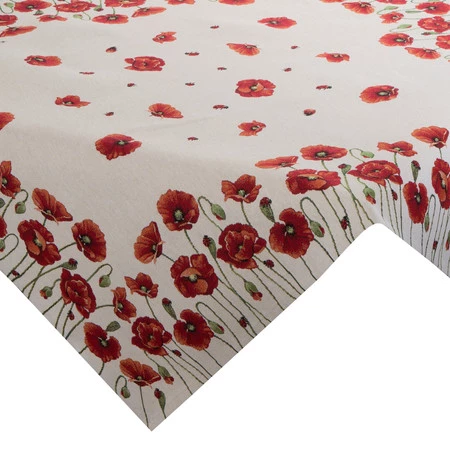 Obrus gobelinowy szerokość: 100 cm, długość: 100 cm, kolor: naturalny