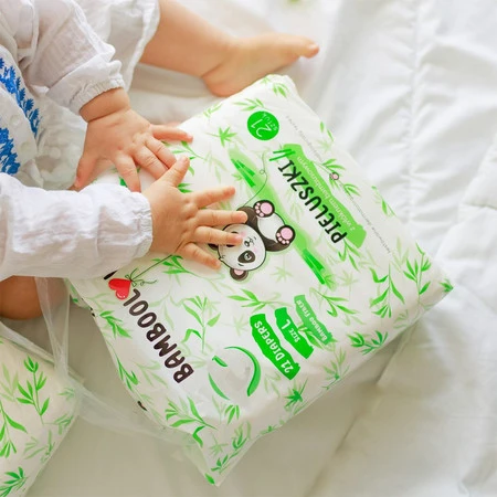 BAMBOOLOVE, Pieluszki jednorazowe bambusowe, rozmiar L (9-14 kg), 21 szt.