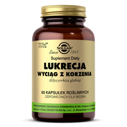 SOLGAR Lukrecja korzeń wyciag 60 kaps. KRÓTKA DATA 2026-08-31