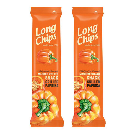 Zestaw 2x Chipsy ziemniaczane o smaku grillowanej papryki 75 g