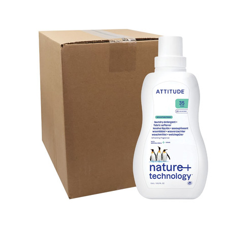 Attitude NATURE+, Płyn do prania i płukania tkanin 2w1, Górska Świeżość, 1040 ml