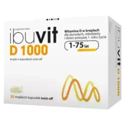 IBUVIT D 1000 j.m Witamina D3 dla dzieci 30 kaps.