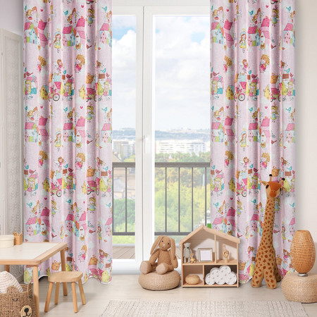ZASŁONA GOTOWA POLLY 140 X 250 CM RÓŻOWY