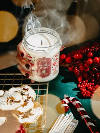 Woskiknot świeca sojowa Pieczone Jabłko 300ml