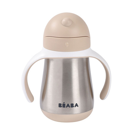 Beaba Bidon niekapek ze słomką termiczny 250 ml Clay Earth