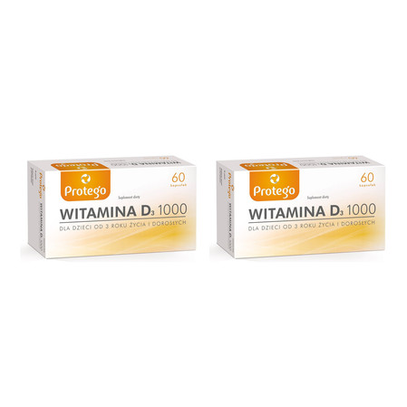 Zestaw: 2x Protego Witamina D 1000 j.m. 60 kaps.