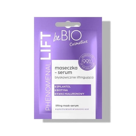 beBIO PHENOMENAL LIFT maseczka-serum liftingująca 10 ml