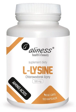 Aliness L-Lysine (chlorowodorek) 500 mg x 100 kaps. Vege 