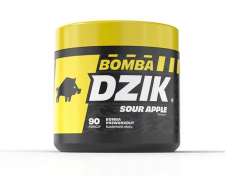 DZIK BOMBA przedtreningówka 300g smak kwaśne jabłko