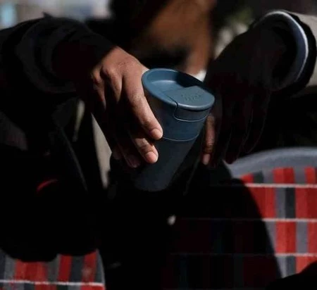 JJ - Kubek podróżny 340ml Sipp™, niebieski