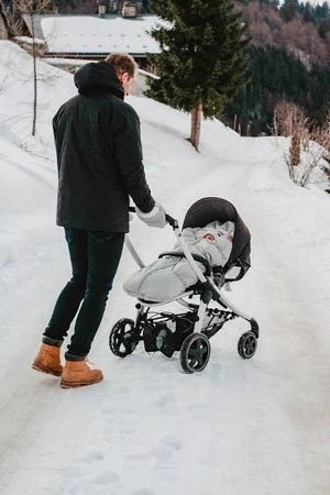 Beaba Śpiwór zimowy do wózka 6-24m Heather grey