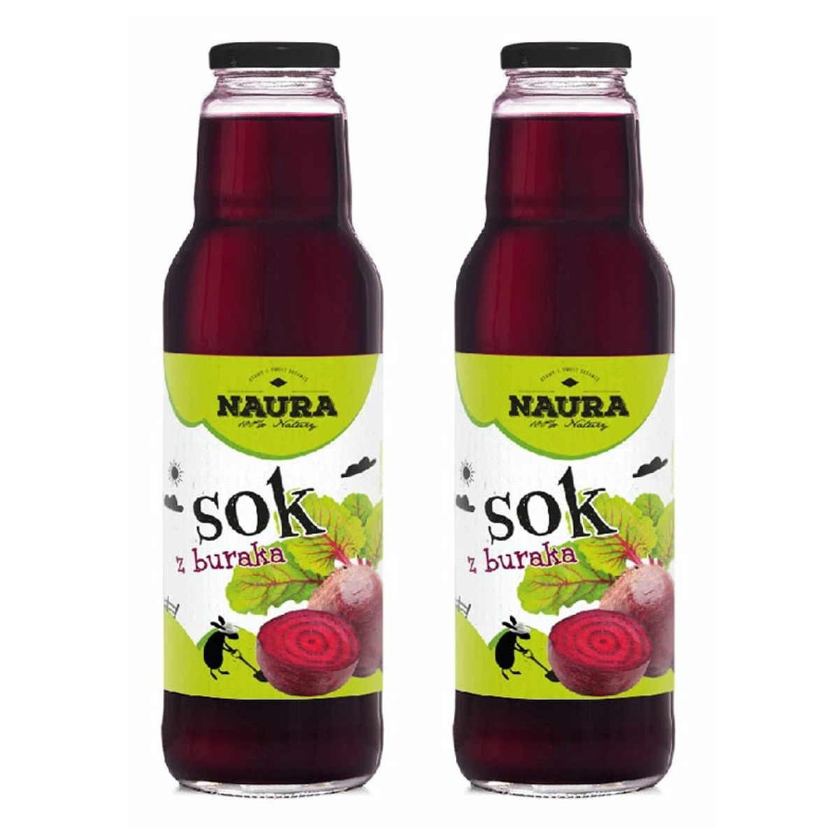 Zestaw 2x Sok z buraka 750 ml - Nabea.pl