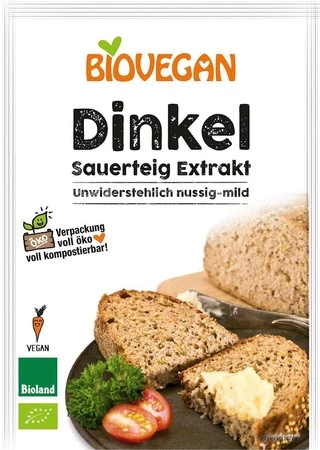 ZAKWAS CHLEBOWY ORKISZOWY W PROSZKU BIO 30 g - BIO VEGAN