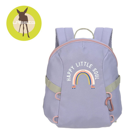 Lassig Plecak do przedszkolaTiny Outdoor Rainbow pastel lilac