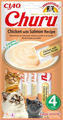 INABA Cat Churu Chicken Salmon Kurczak Łosoś 4x14g