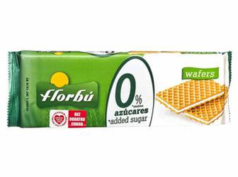 Wafelki nadziewane bez dodatku cukru 160g