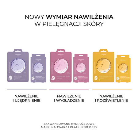 L'biotica L'BIOTICA PGA Hydro Fusion Hydrożelowe płatki pod oczy z peptydami 1 para