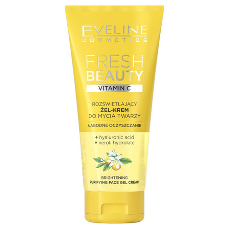 Fresh Beauty rozświetlający żel-krem do mycia twarzy z witaminą C 150ml