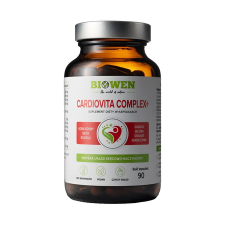 KAPSUŁKI NA WSPARCIE PRACY SERCA CARDIOVITA COMPLEX+ 90 szt. - HEMPKING (BIOWEN)