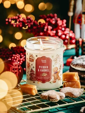 Woskiknot świeca sojowa Piernik & Karmel 300ml