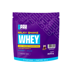 6PAK MILKY SHAKE WHEY   300g CHOCOLATE