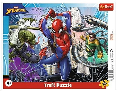 Puzzle 25 ramkowe Odważny Spiderman 31347 -