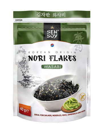 SEN SOY PŁATKI NORI WASABI BEZGLUTENOWE 40 g