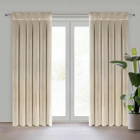 Zasłona BEŻ 85X250 SZELKI