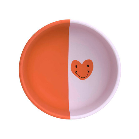Lassig Miseczka silikonowa dla dzieci Happy Rascals Heart lavender