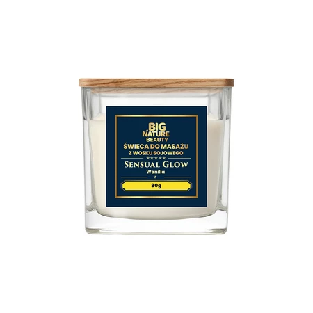 Big Nature Świeca sojowa do masażu Wanilia 80g