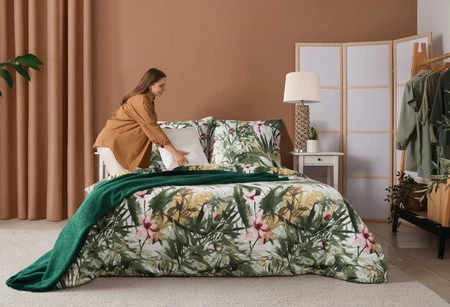 KOC BUKLA 200 X 220 CM CIEMNOZIELONY