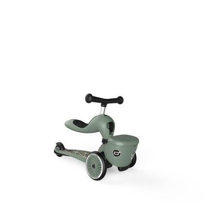 SCOOTANDRIDE Highwaykick 1 Lifestyle 2w1 Jeździk i hulajnoga z zamykanym schowkiem 1-5 lat Green Lines