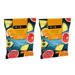 Zestaw: 2x Pure & Good Cukierki multivitamin ze stewią bez cukru 50g