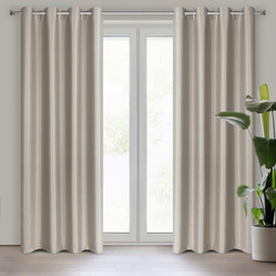 ZASŁONA GOTOWA SELINA 140 X 250 CM CIEMNOBEŻOWY
