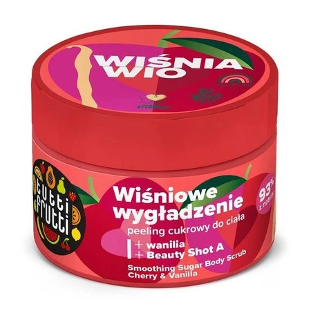 Farmona Tutti Frutti Wiśniowe Wygładzenie Peeling cukrowy do ciała Wiśnia & Wanilia -  300g