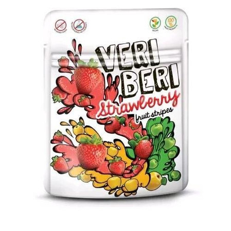 Zestaw 3x Veri Beri Bezglutenowe żelki truskawka 50 g