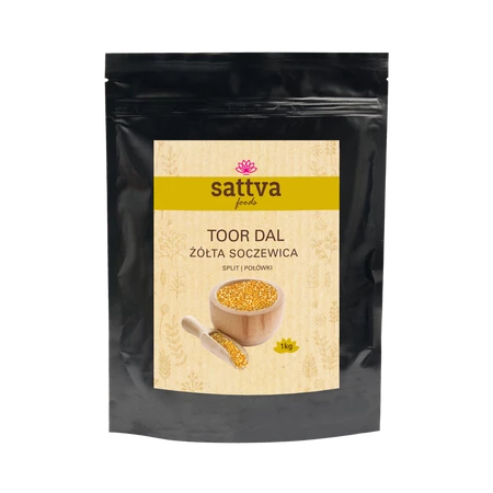 Sattva Żółta soczewica Toor-Daal 1kg