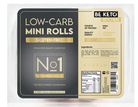 BeKeto Mini Bułeczki Bezglutenowe Low-Carbo 100g