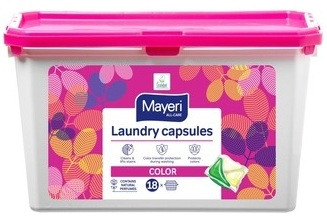 Mayeri Kapsułki do prania color all-care 3w1  - 18szt