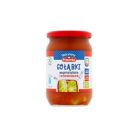 Gołąbki wegetariańskie z ryżem naturalnym bezglutenowe 480 g