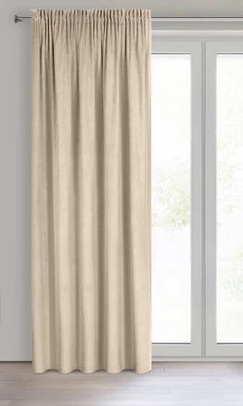 ZASŁONA GOTOWA PIERRE NA TAŚMIE 140 X 300 CM KREMOWY
