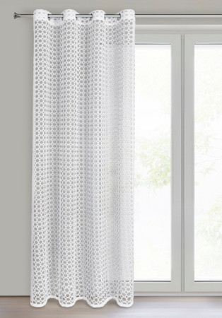 FIRANA GOTOWA CARMEN 140 X 250 CM BIAŁY