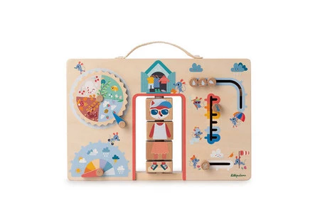 Lilliputiens Drewniana tablica manipulacyjna walizka