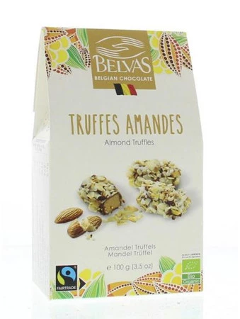 BELVAS CZEKOLADKI TRUFLE Z MIGDAŁAMI BIO 100g