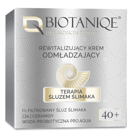  Biotaniqe,  Terapia Śluzem Ślimaka, Rewitalizujący Krem Odmładzający 40+, 50 ml