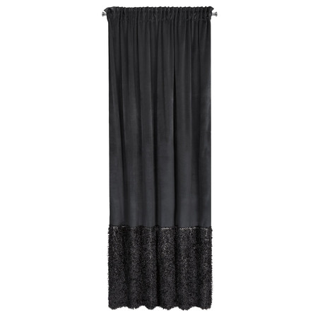 ZASŁONA GOTOWA MARION 2 NA TAŚMIE 140 X 270 CM CZARNY