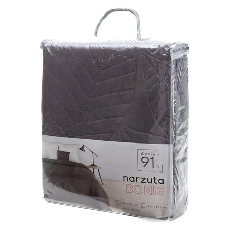 NARZUTA D91 BONI 6 220 X 240 CM GRAFITOWY